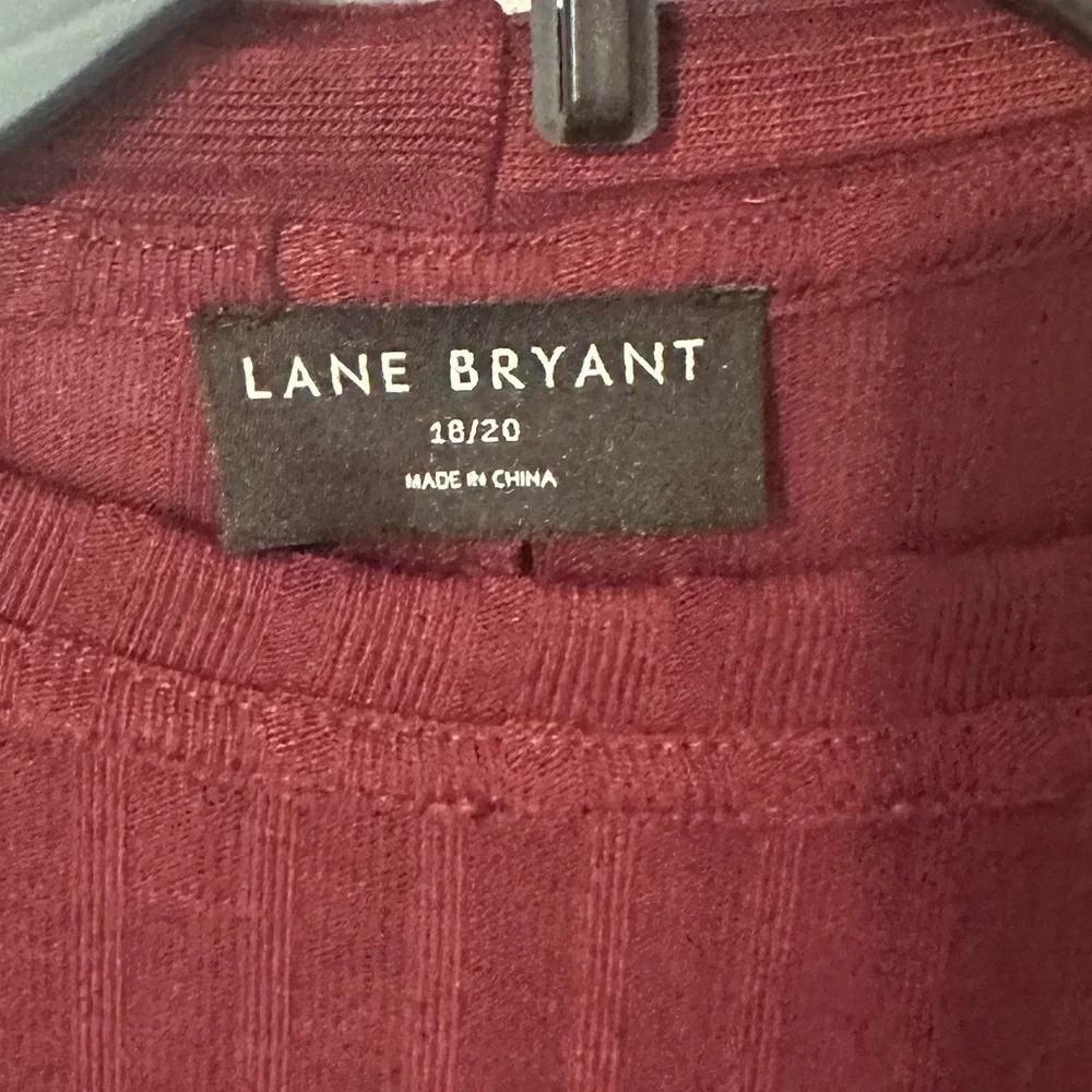 Lane Bryant Maroon Cardigan Set - Picture 3 of 5